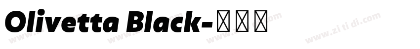 Olivetta Black字体转换 Olivetta Black字体转换
